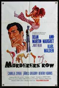 m431 MURDERERS' ROW one-sheet movie poster '66 spy Dean Martin, sexy Ann-Margret!