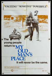 m443 MY OLD MAN'S PLACE one-sheet movie poster '71 first Michael Moriarty!