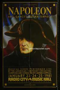 m448 NAPOLEON one-sheet movie poster R71 Bonaparte, Abel Gance