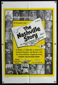 m450 NASHVILLE STORY one-sheet movie poster '70s Tennessee country music stars!