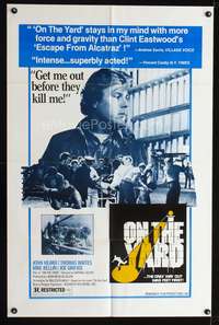 m472 ON THE YARD one-sheet movie poster '78 John Heard needs to get out of prison!