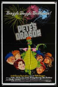 m512 PETE'S DRAGON one-sheet movie poster '77 Walt Disney, Helen Reddy