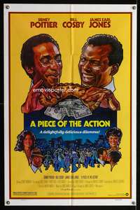 m518 PIECE OF THE ACTION one-sheet movie poster '77 Sidney Poitier, Bill Cosby, Drew Struzan art!