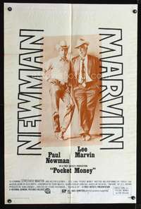 m530 POCKET MONEY one-sheet movie poster '72 Paul Newman, Lee Marvin