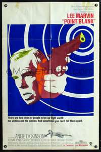 m531 POINT BLANK one-sheet movie poster '67 Lee Marvin, Angie Dickinson