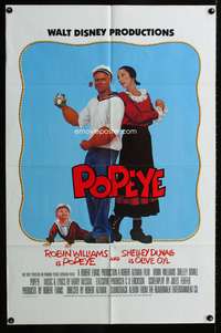 m535 POPEYE int'l one-sheet movie poster '80 Robert Altman, Robin Williams, Shelley Duvall