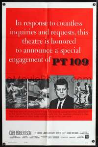 m547 PT 109 style A one-sheet movie poster R63 special John F. Kennedy tribute re-release!