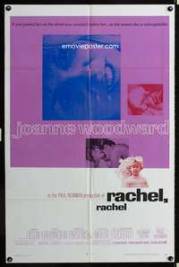 m555 RACHEL, RACHEL one-sheet movie poster '68 Joanne Woodward, Paul Newman