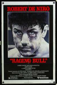 m557 RAGING BULL one-sheet movie poster '80 Robert De Niro, Martin Scorsese, boxing!