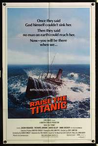 m558 RAISE THE TITANIC one-sheet movie poster '80 great sinking ship image!
