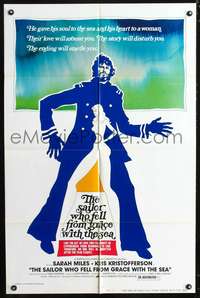m583 SAILOR WHO FELL FROM GRACE WITH THE SEA style B one-sheet movie poster '76 Kris Kristofferson