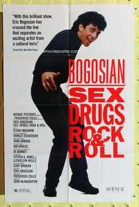m598 SEX, DRUGS, ROCK & ROLL one-sheet movie poster '91 Eric Bogosian one-man show!