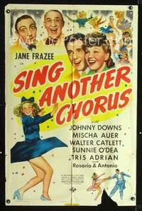 m607 SING ANOTHER CHORUS one-sheet movie poster '41 dancing Jane Frazee, Johnny Downs
