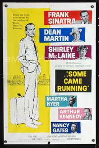 m614 SOME CAME RUNNING one-sheet movie poster '59 Frank Sinatra, Dean Martin, Shirley MacLaine