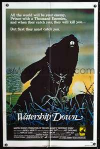 m734 WATERSHIP DOWN one-sheet movie poster '78 Richard Adams' best seller!