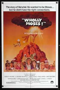 m761 WHOLLY MOSES one-sheet movie poster '80 Dom DeLuise, Jack Rickard art!