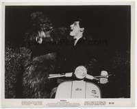 n271 KONGA 8x10.25 movie still '61 giant ape attacks man on Vespa!