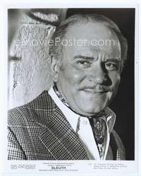 n443 SLEUTH 8x10 movie still '72 great Laurence Olivier close up!