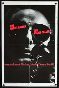 p481 NIGHT CALLER teaser one-sheet movie poster '75 Jean-Paul Belmondo