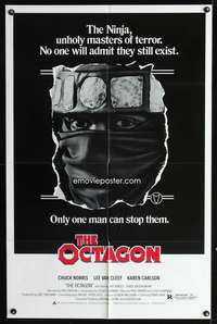 p506 OCTAGON one-sheet movie poster '80 Chuck Norris is the only man who can stop them!