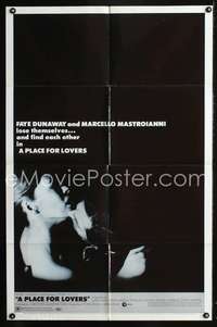 p554 PLACE FOR LOVERS one-sheet poster '69 Vittorio De Sica, Faye Dunaway, Marcello Mastroianni
