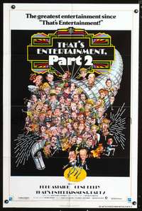 p733 THAT'S ENTERTAINMENT 2 one-sheet movie poster '75 Gene Kelly, MGM greats!