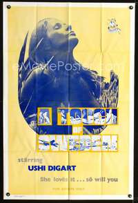 p748 TOUCH OF SWEDEN one-sheet movie poster '71 sexiest Swedish Uschi Digard loves it!