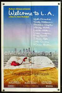 p772 WELCOME TO L.A. one-sheet movie poster '77 Alan Rudolph, Robert Altman