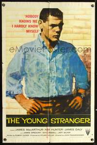 p796 YOUNG STRANGER one-sheet movie poster '57 first John Frankenheimer, art of James MacArthur!