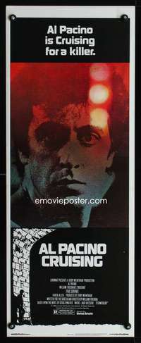s086 CRUISING insert movie poster '80 gay Al Pacino, William Friedkin