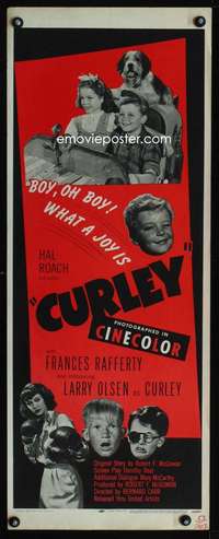 s089 CURLEY insert movie poster '48 Hal Roach, female boxing!