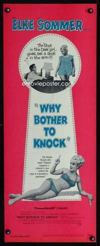 s112 DON'T BOTHER TO KNOCK insert movie poster '65 sexy Elke Sommer