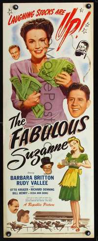 s119 FABULOUS SUZANNE insert movie poster '46 Barbara Britton