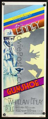 s146 GUMSHOE insert movie poster '72 great art of Albert Finney!