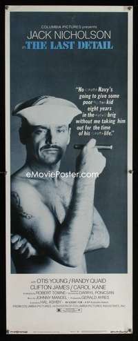s184 LAST DETAIL insert movie poster '73 Jack Nicholson in the Navy!
