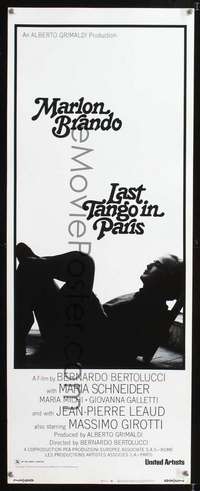 s187 LAST TANGO IN PARIS insert movie poster '73 Brando, Bertolucci