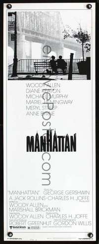 s205 MANHATTAN style B insert movie poster '79 Woody Allen, New York!
