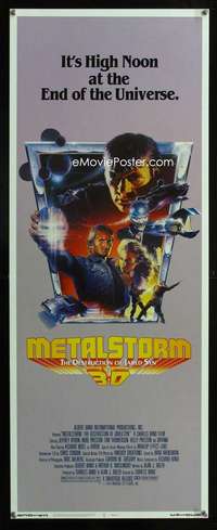 s210 METALSTORM insert movie poster '83 Charles Band 3-D sci-fi!