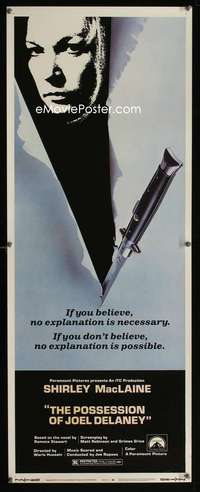 s293 POSSESSION OF JOEL DELANEY insert movie poster '72 voodoo!