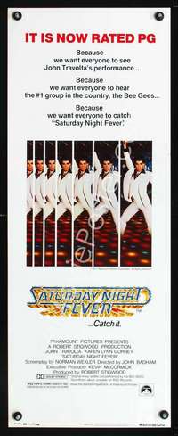 s315 SATURDAY NIGHT FEVER insert movie poster R1979 PG John Travolta!