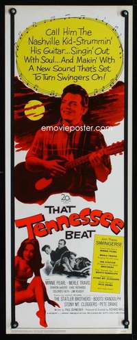 s370 THAT TENNESSEE BEAT insert movie poster '66Merle Travis, country