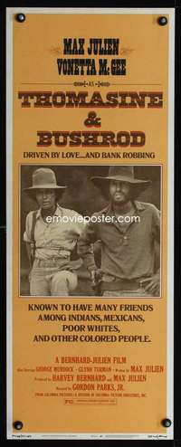 s380 THOMASINE & BUSHROD insert movie poster '74 Gordon Parks