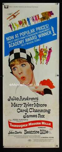 s381 THOROUGHLY MODERN MILLIE photo style insert movie poster '67