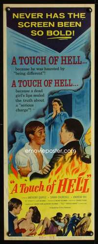 s396 TOUCH OF HELL insert movie poster '60 Cliff Richard molested!