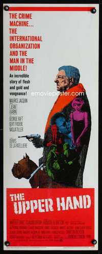 s423 UPPER HAND insert movie poster '67 Jean Gabin, George Raft