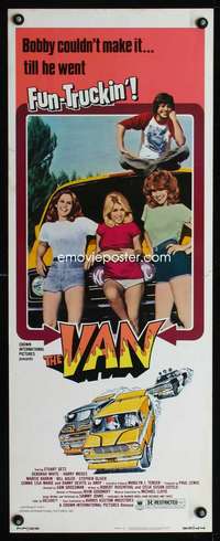 s427 VAN insert movie poster '77 three fun-truckin' sexy babes!