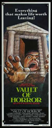 s430 VAULT OF HORROR insert movie poster '73 Tales from Crypt sequel!