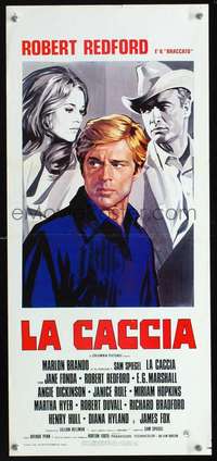 s533 CHASE Italian locandina movie poster R1970s Brando,Fonda,Redford