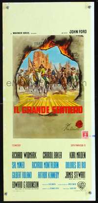 s534 CHEYENNE AUTUMN #1 Italian locandina movie poster '64 Ciriello