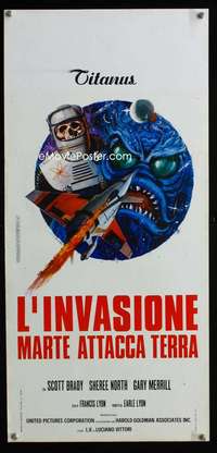 s550 DESTINATION INNER SPACE Italian locandina movie poster '66 wild!